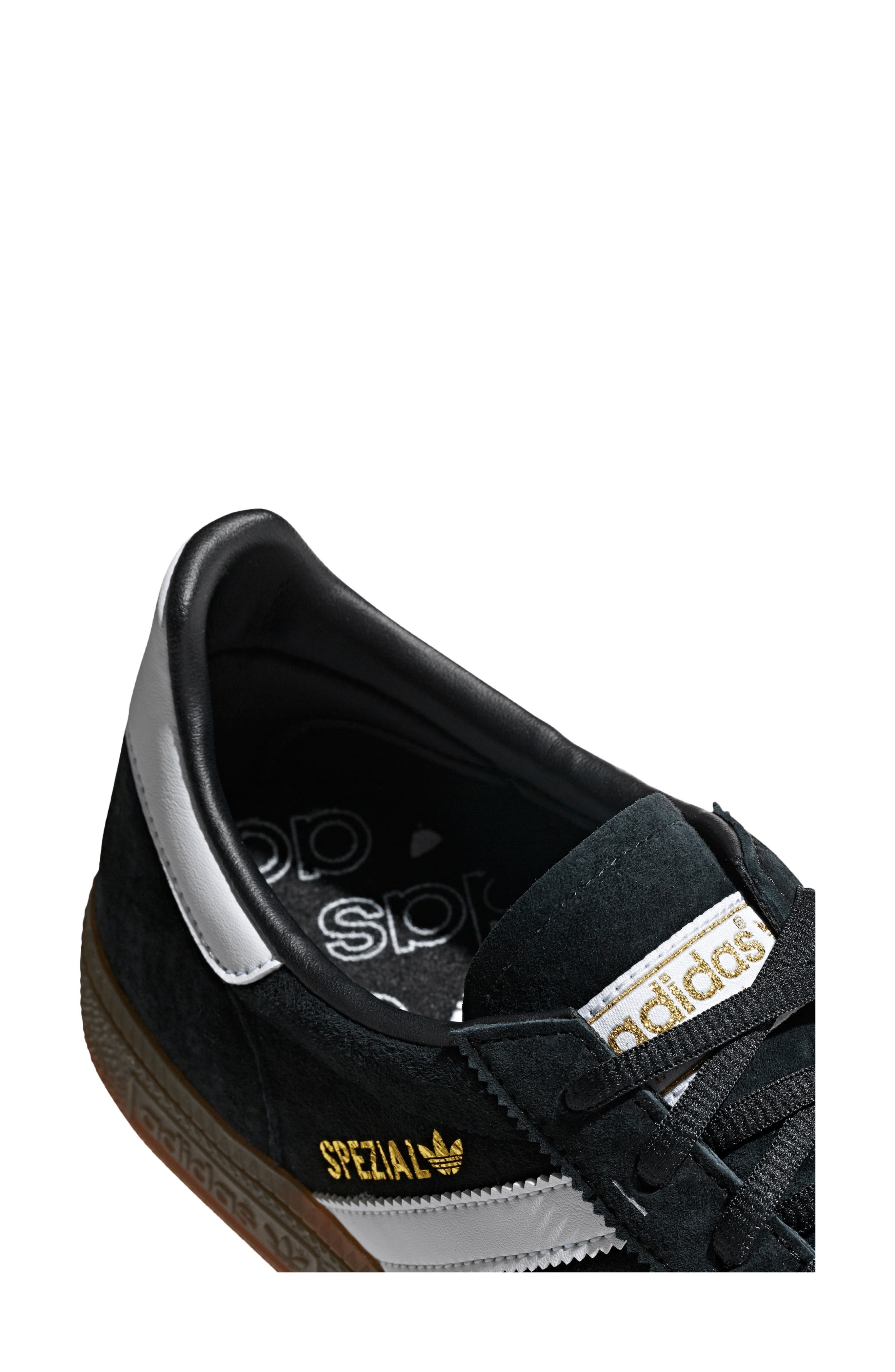 adidas Gender Inclusive Handball Spezial Sneaker in Black/white/gum at Nordstrom - 6