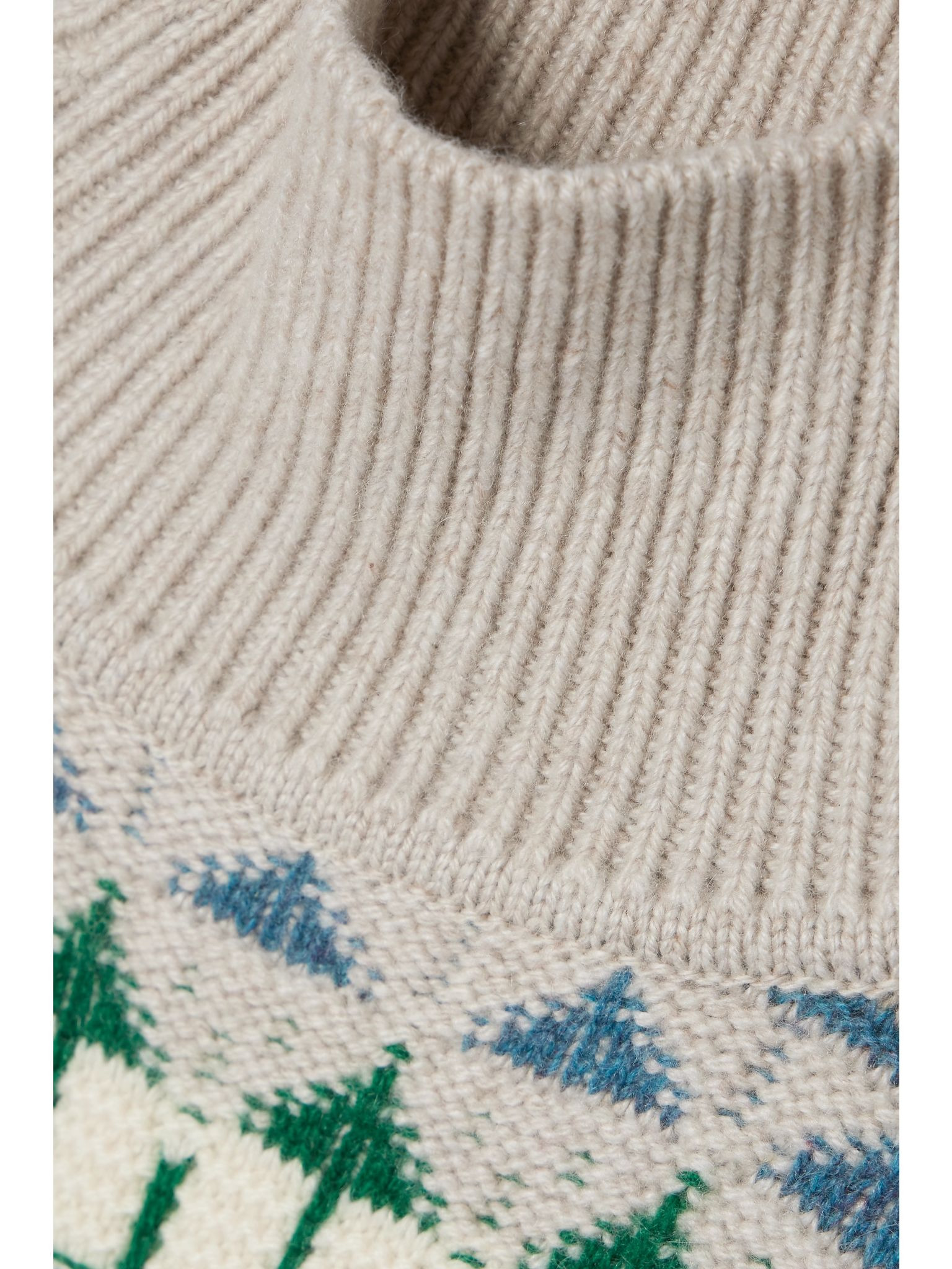 Holiday Noel cashmere-jacquard turtleneck sweater Multi - 5