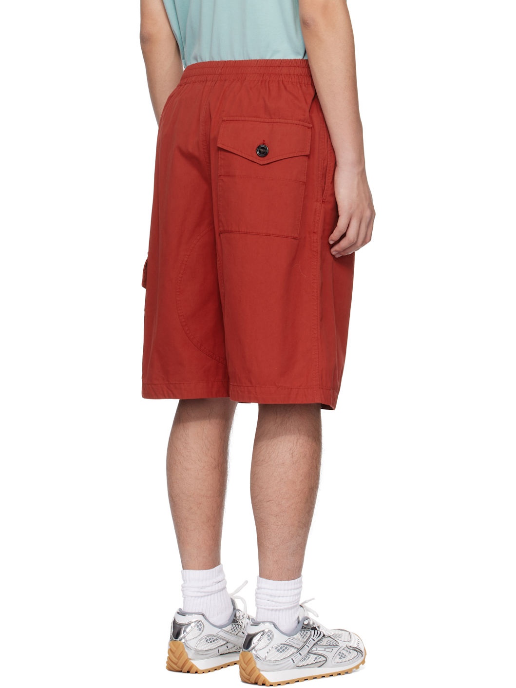 Red Light Cotton Twill Shorts - 3