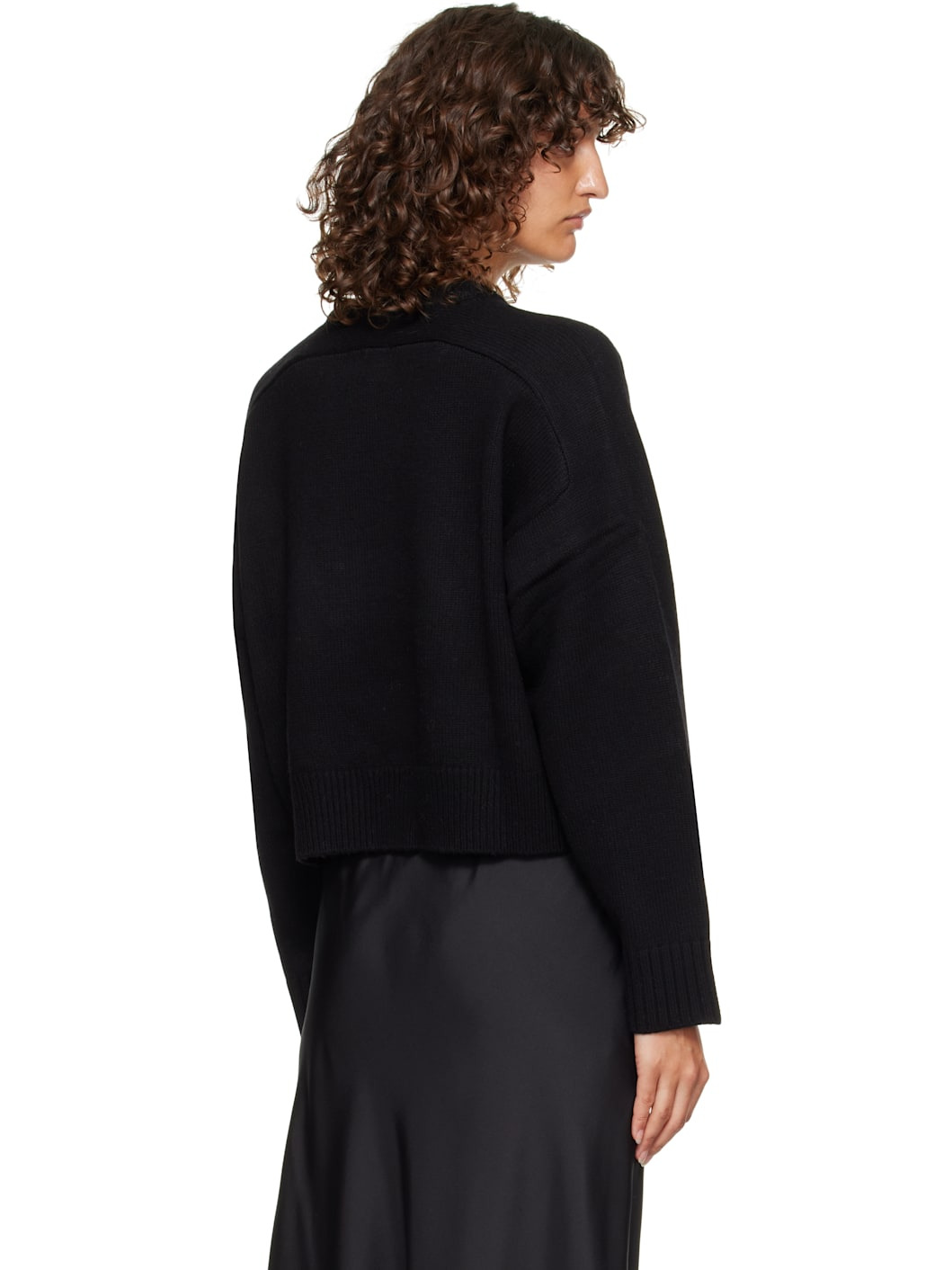 Black Bruzzi LDS Boxy Cashmere Sweater - 3