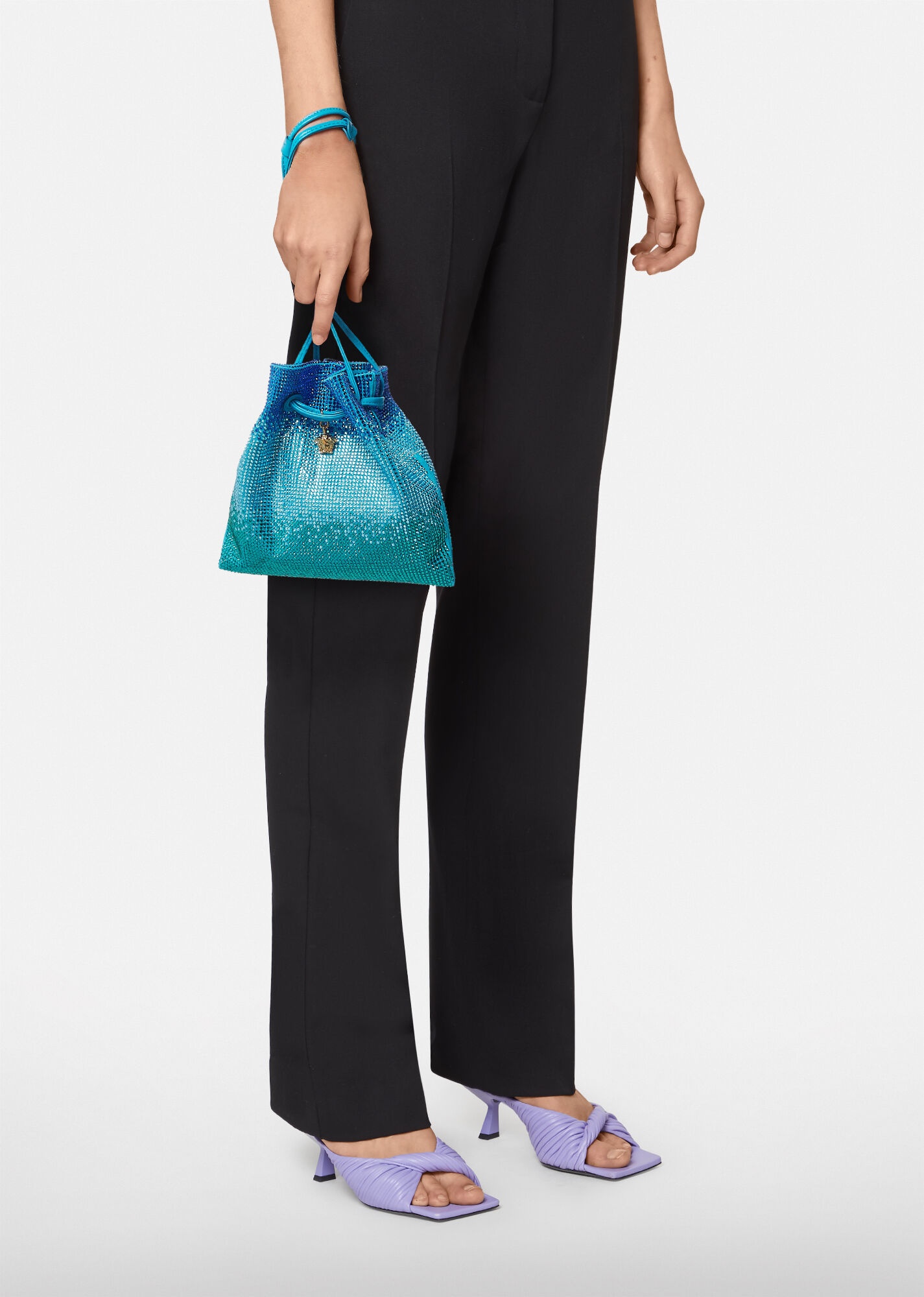La Medusa Studded Mini Bucket Bag - 2