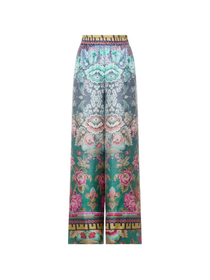 Aloe wide-leg floral trousers 1
