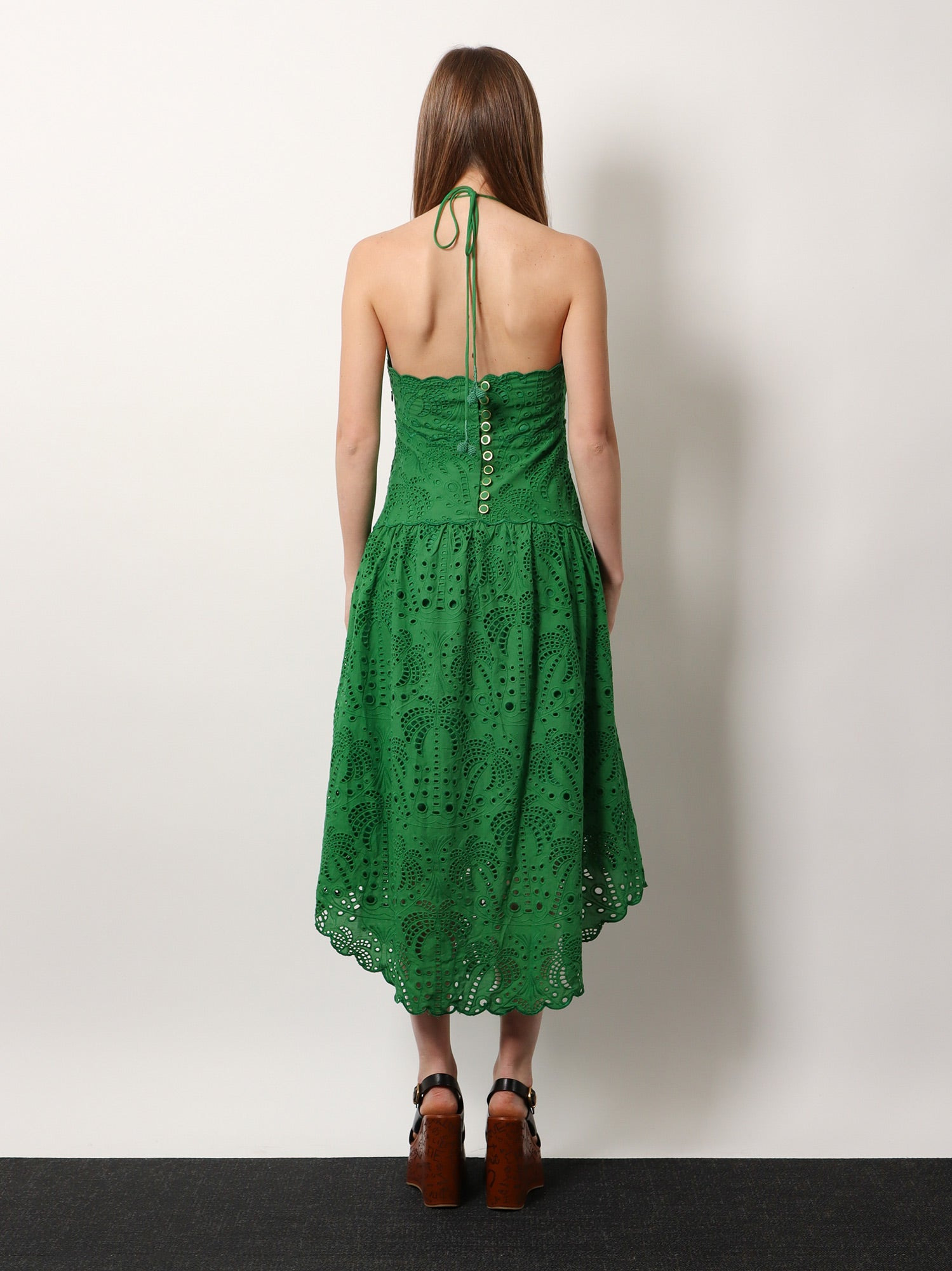 Farm Rio Sangallo Lace Midi Dress - 3