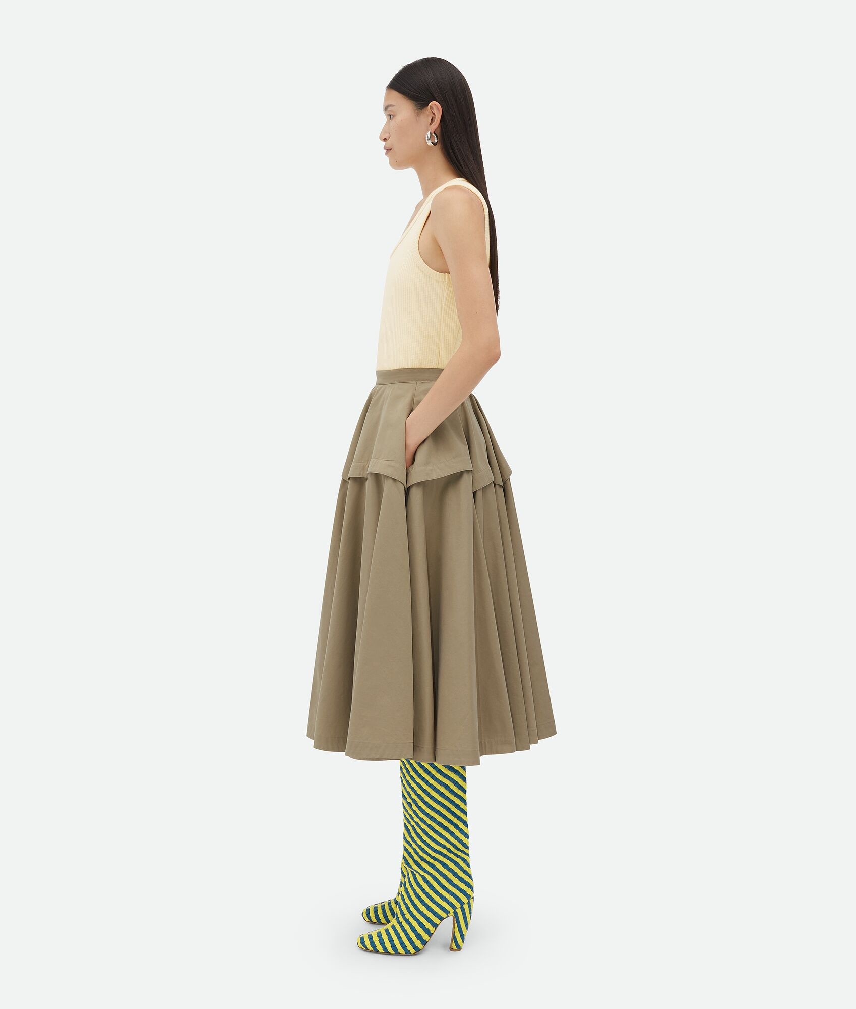 Compact Cotton Skirt - 2