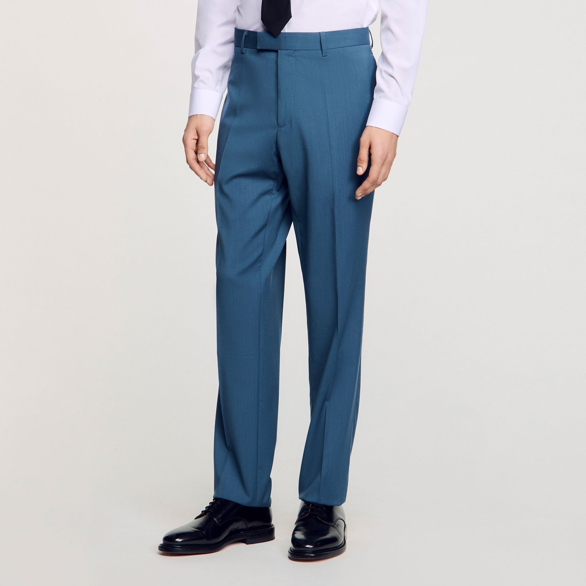 WOOL SUIT TROUSERS - 4
