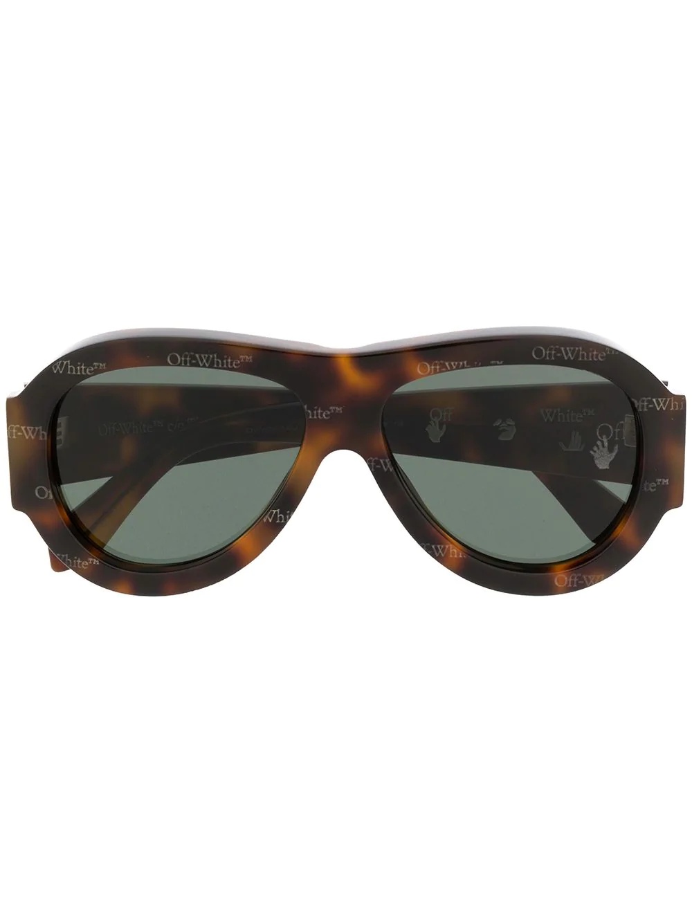 oversized pilot sunglasses - 1