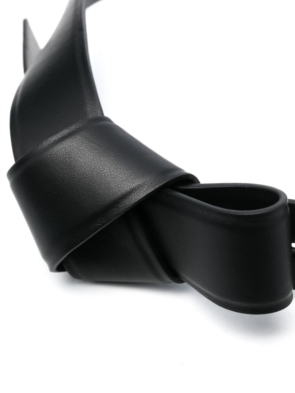 knot-detail leather belt - 2