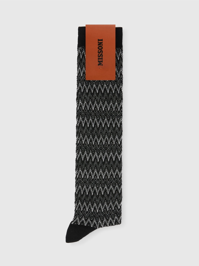 Missoni Long zig zag cotton socks outlook