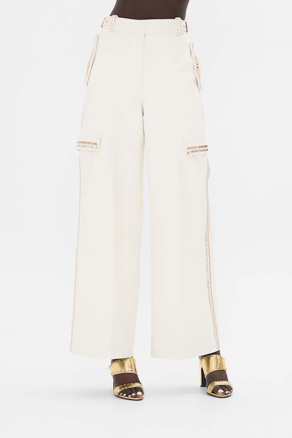 LEATHER UTILITY PANT - 5