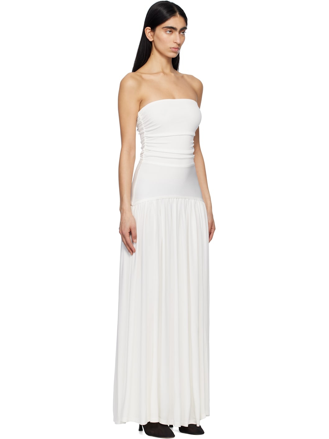 White Mariana Maxi Dress - 4