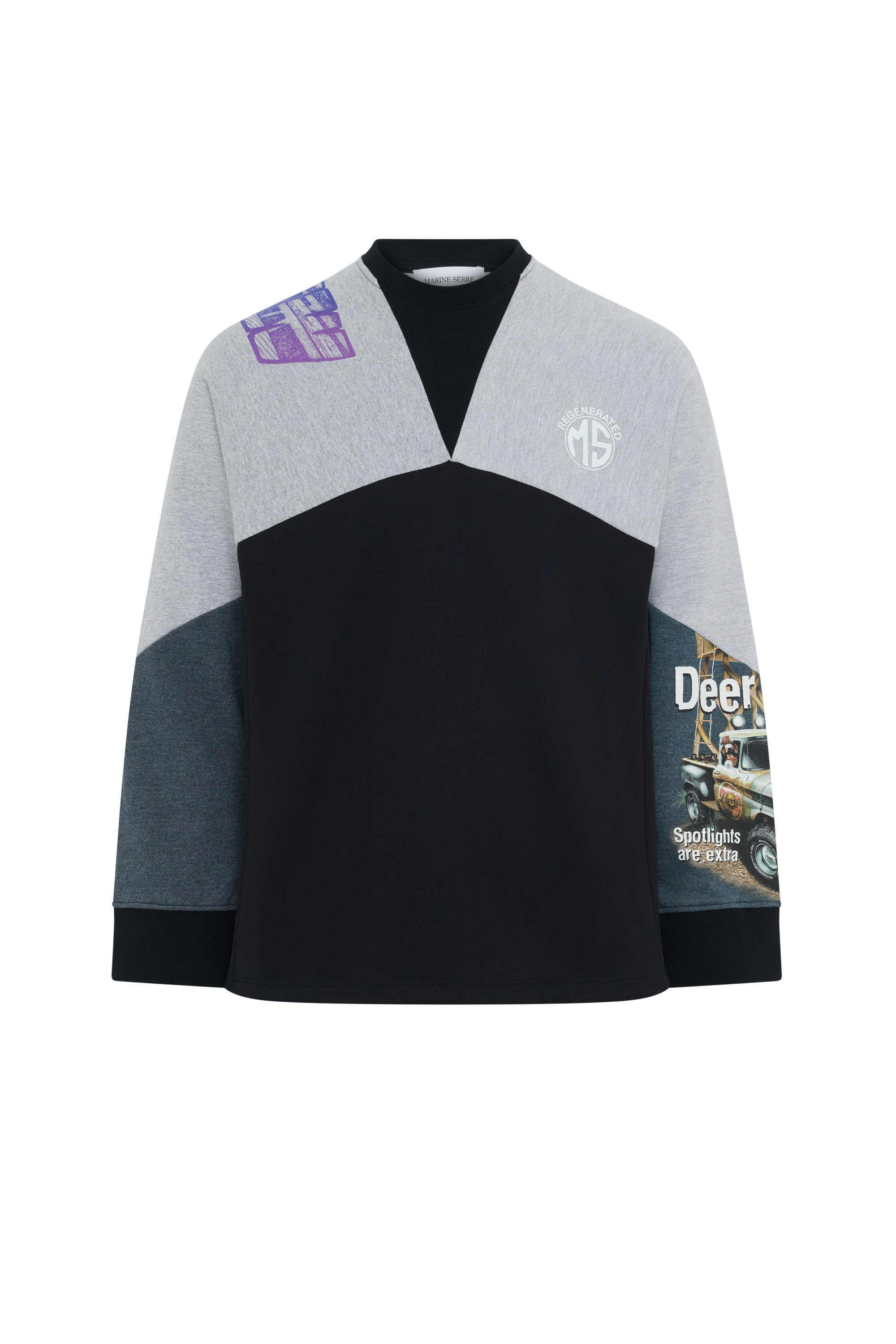 Upcycled Graphic Sweatshirts Crewneck Sweatshirt - 4