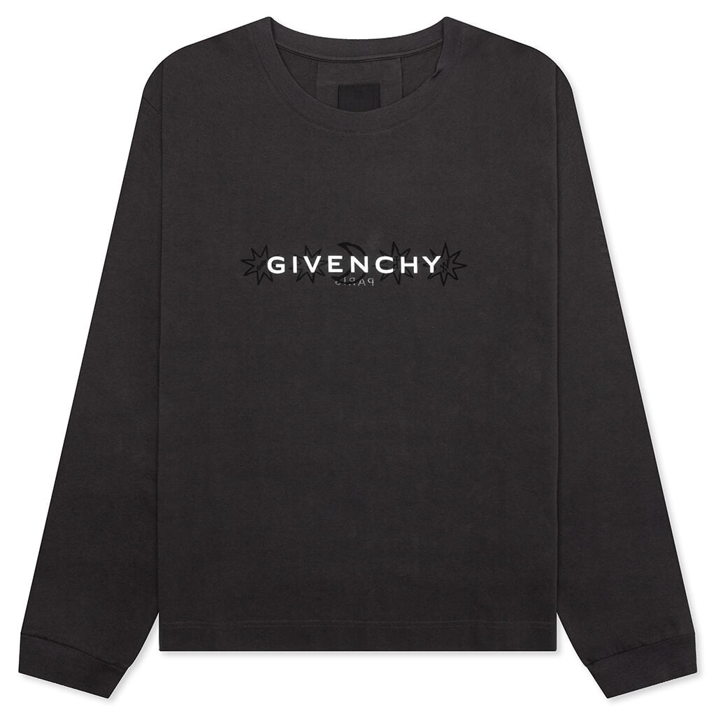 TAROT PRINT BOXY FIT LONG SLEEVE T-SHIRT - ROSEWOOD - 1