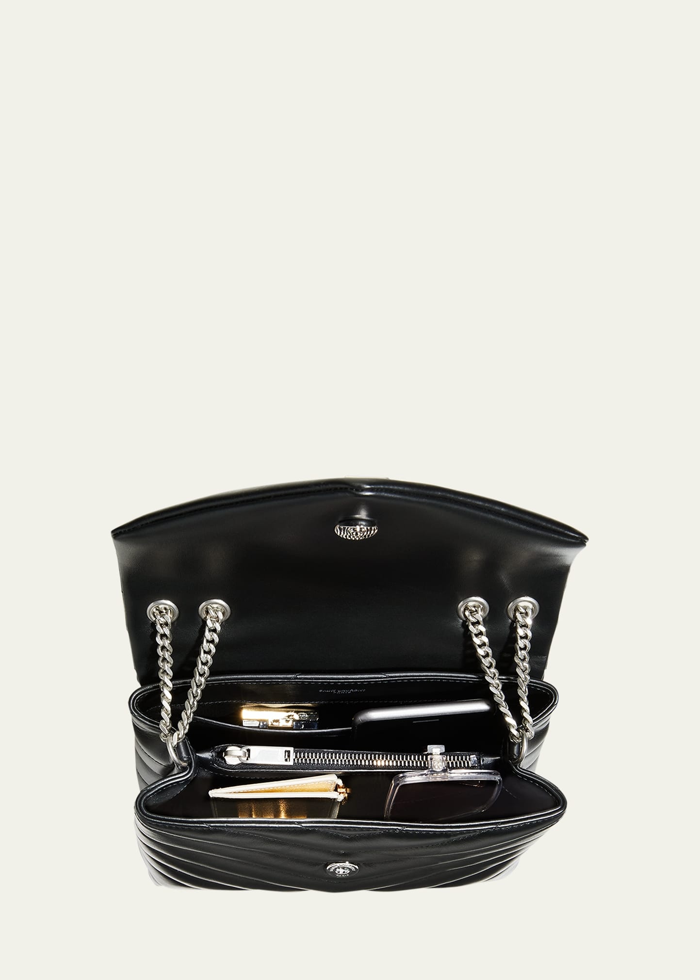 Loulou Small Matelasse Calfskin Flap Bag - 5