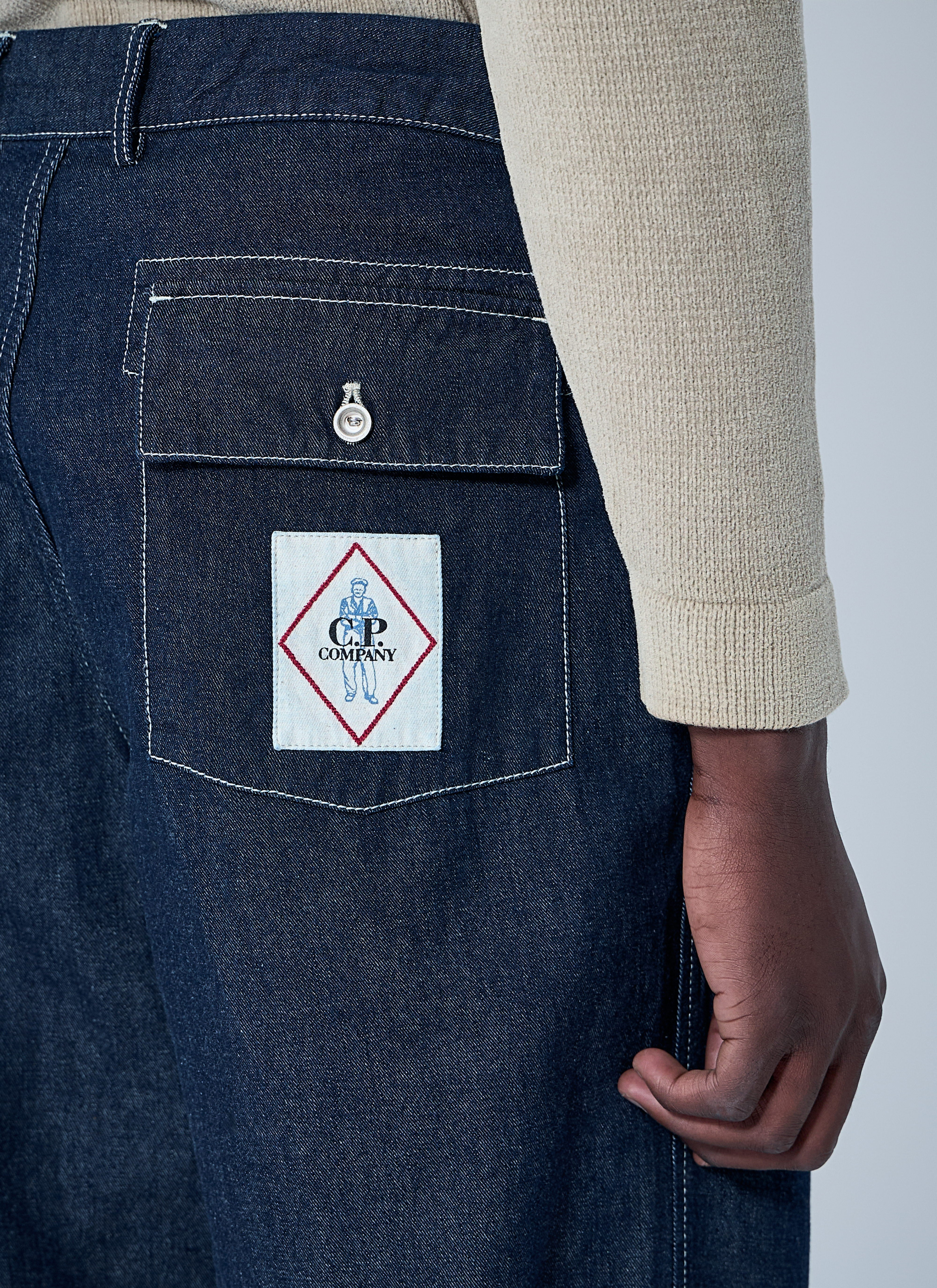 C.P. Company Men 3/1 Denim Pants - 6