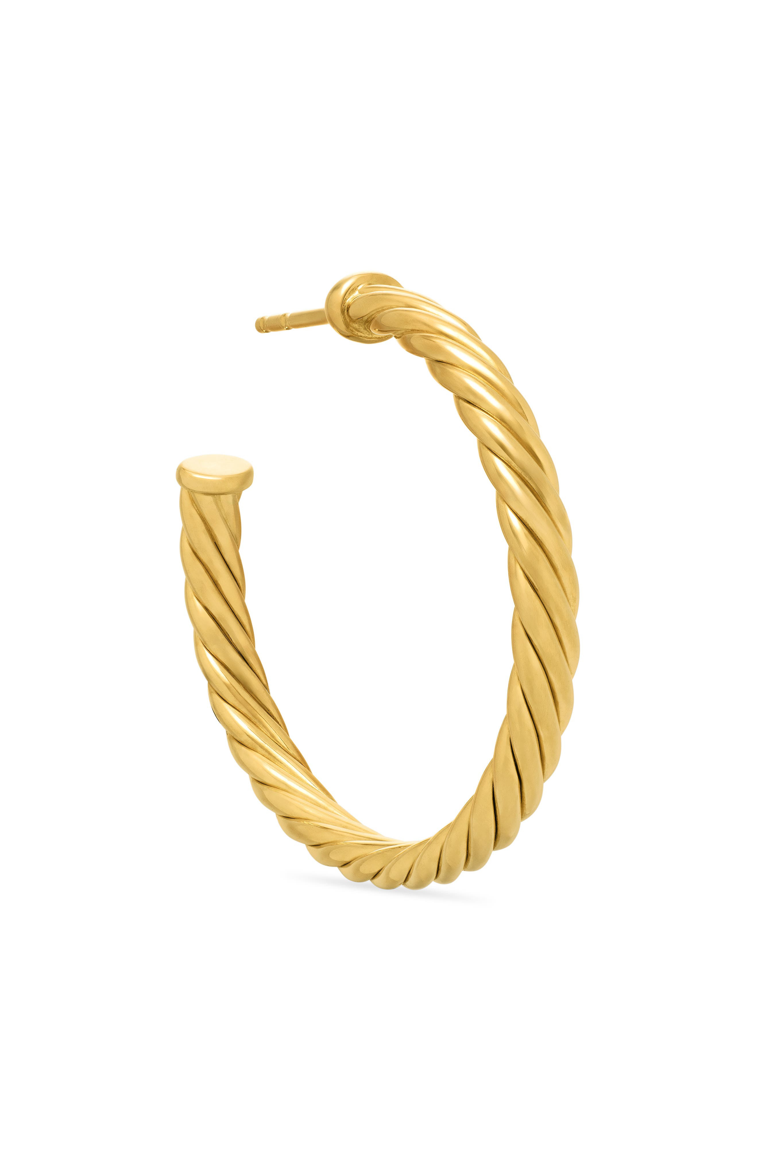 David Yurman Cable Loop Hoop Earrings in Gold at Nordstrom - 4