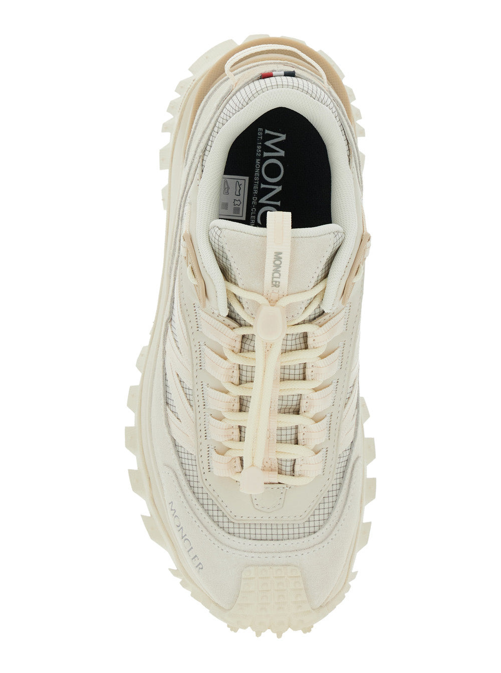 Moncler Women 'Trailgrip' White Sneakers With Logo Lettering On The Side And Logo Patch On The Tongu - 4