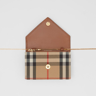 Burberry Vintage Check and Leather Card Case with Strap outlook