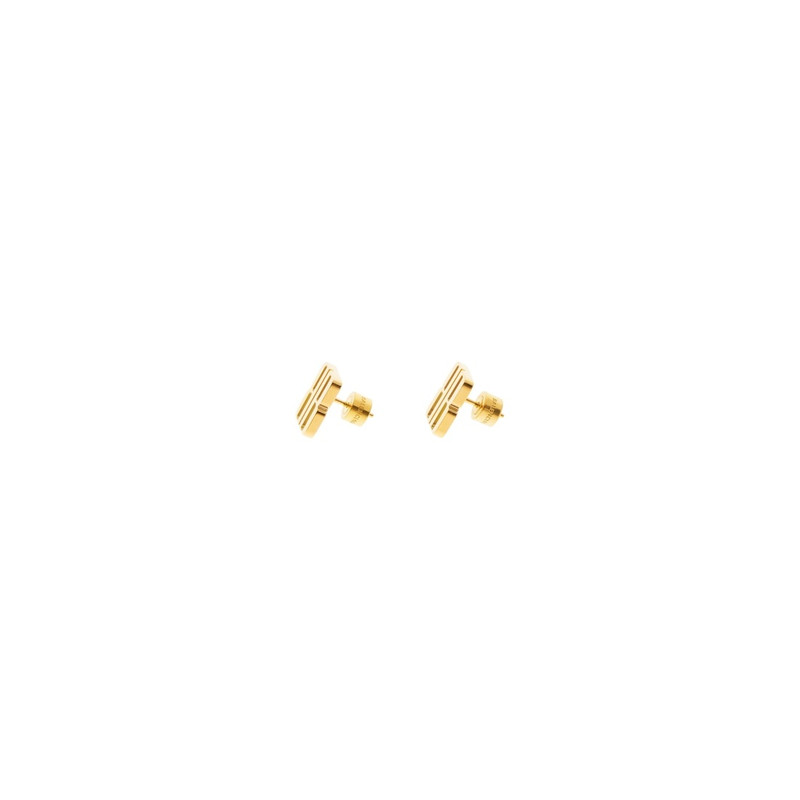 BALENCIAGA Women's Nano Xs Stud Earrings  in Gold outlook