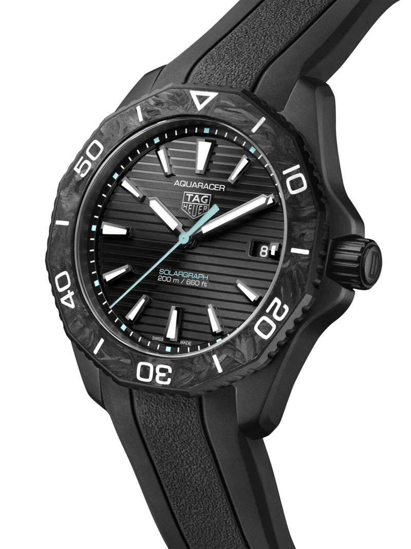 Aquaracer Professional 200 Solargraph Stainless Steel & Rubber Strap Watch/40MM 3