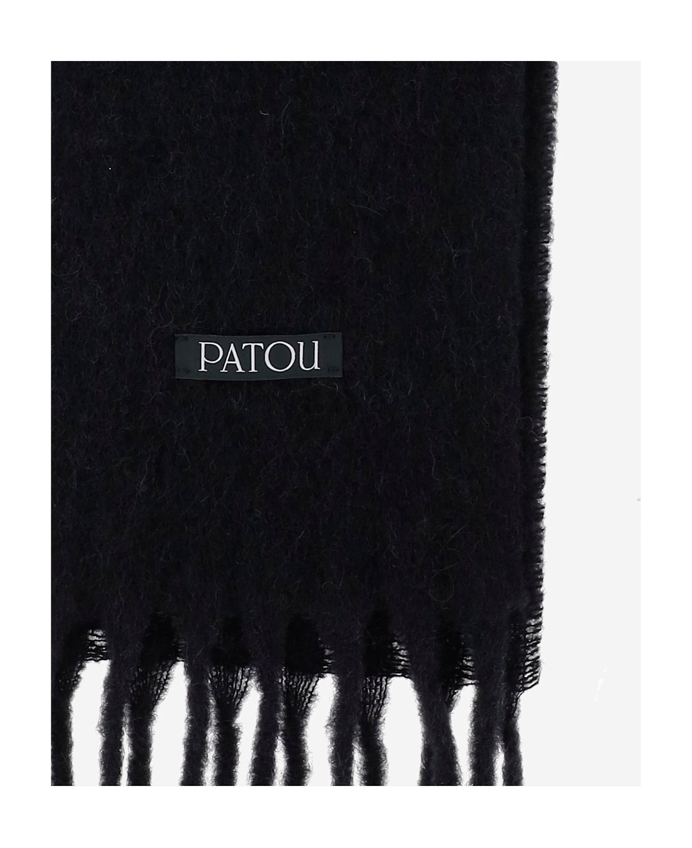 Wool Blend Long Fringe Scarf - 2