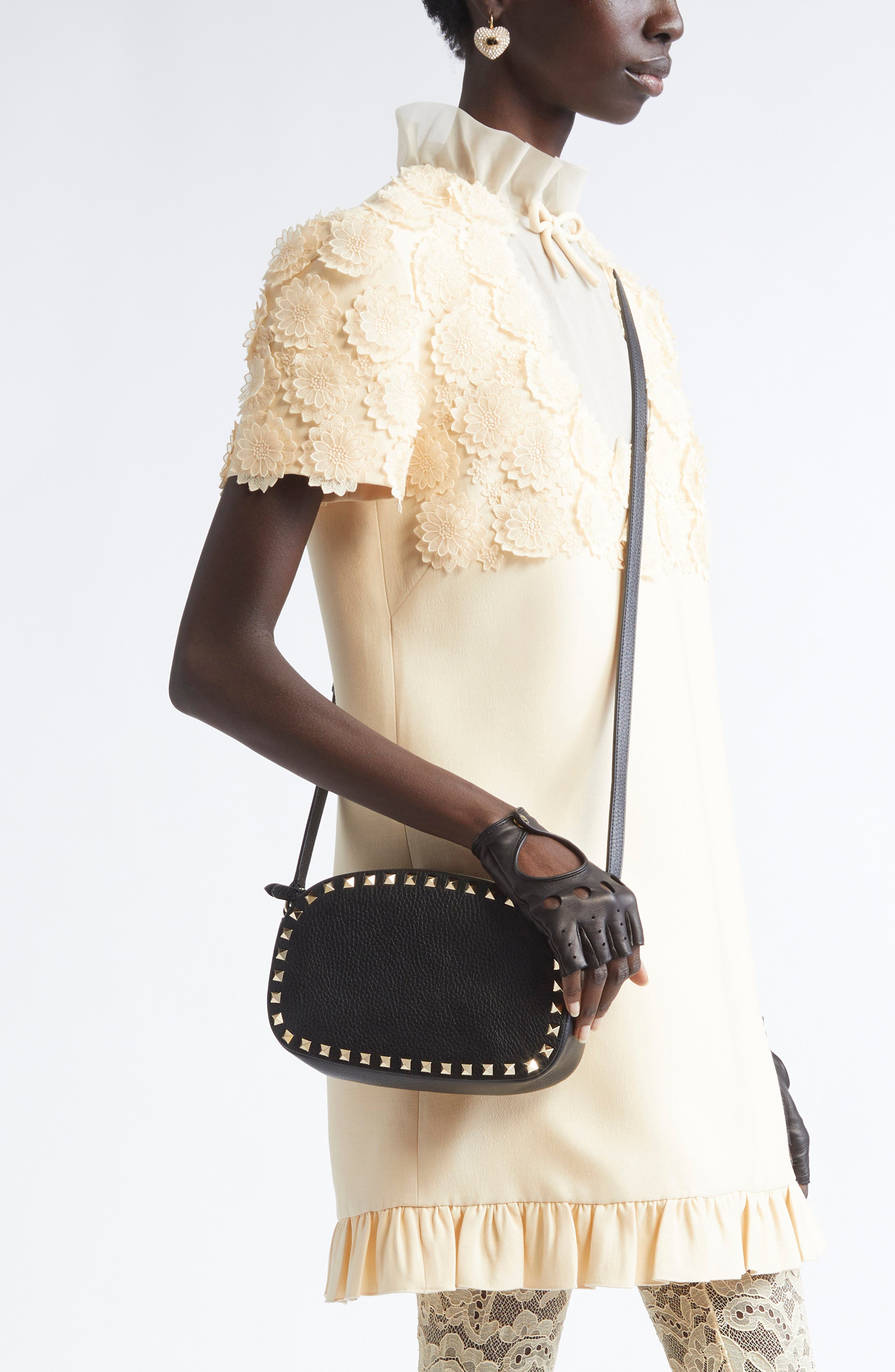 Valentino Garavani Rockstud Crossbody Camera Bag in Nero at Nordstrom - 3