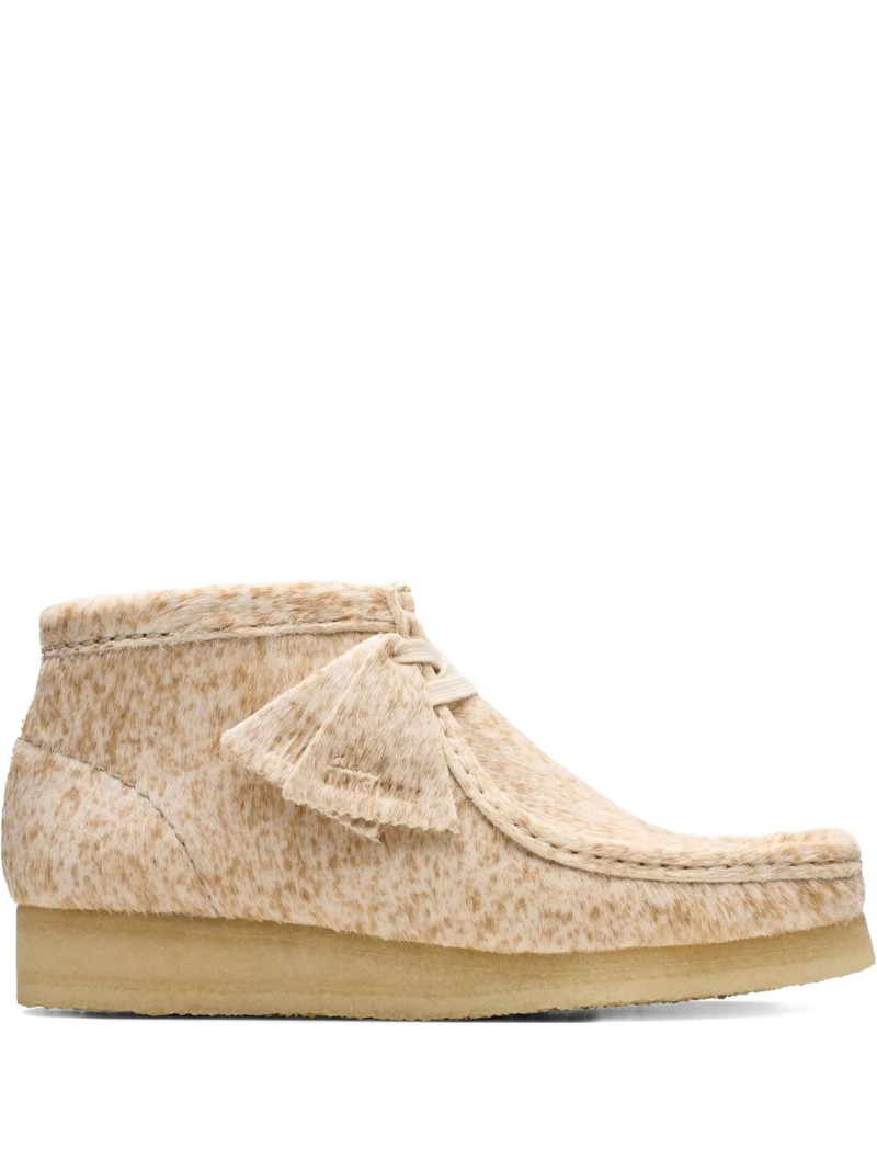 Wallabee "Speckled Hair On" derby shoes 1