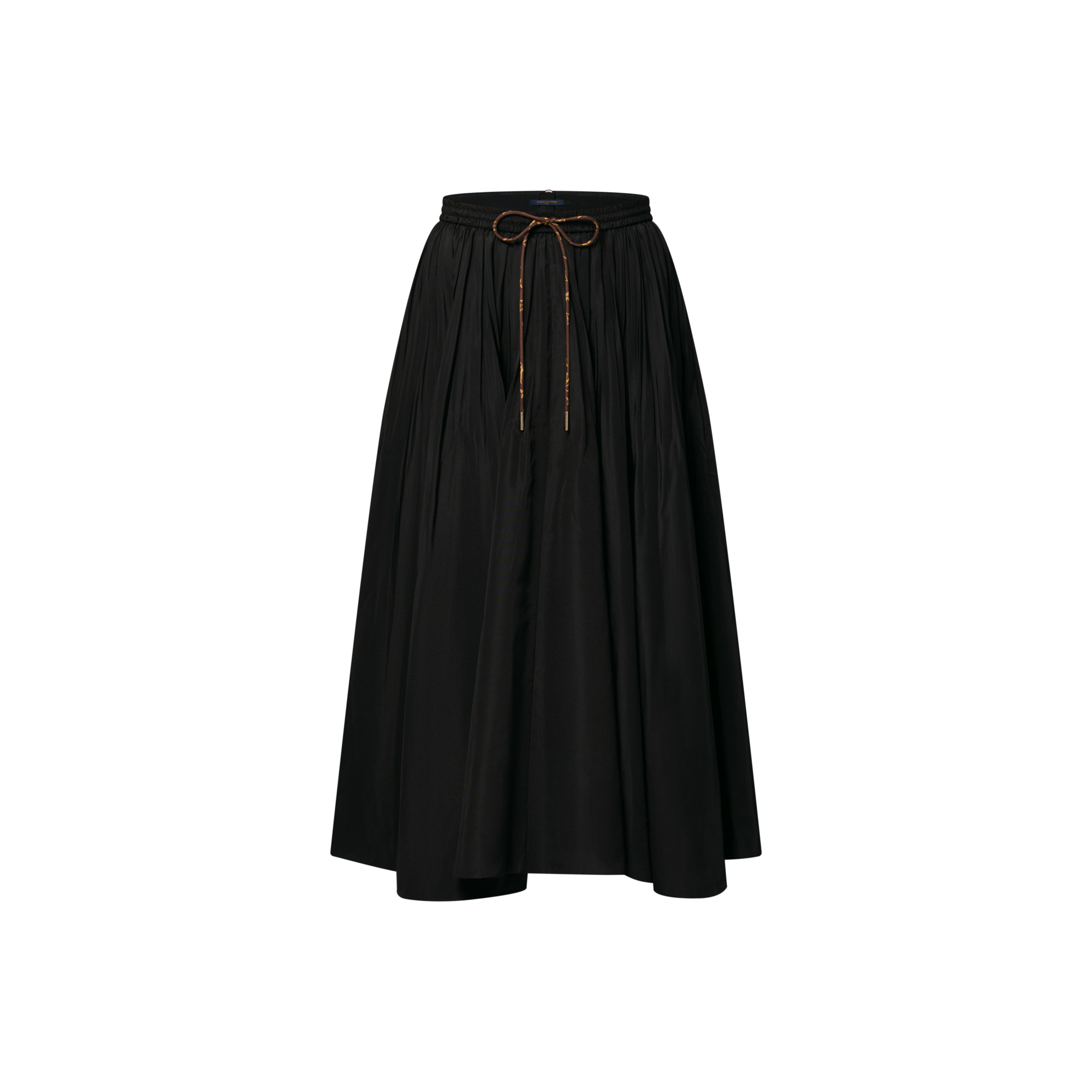 Drawstring Plissé Skirt - 1