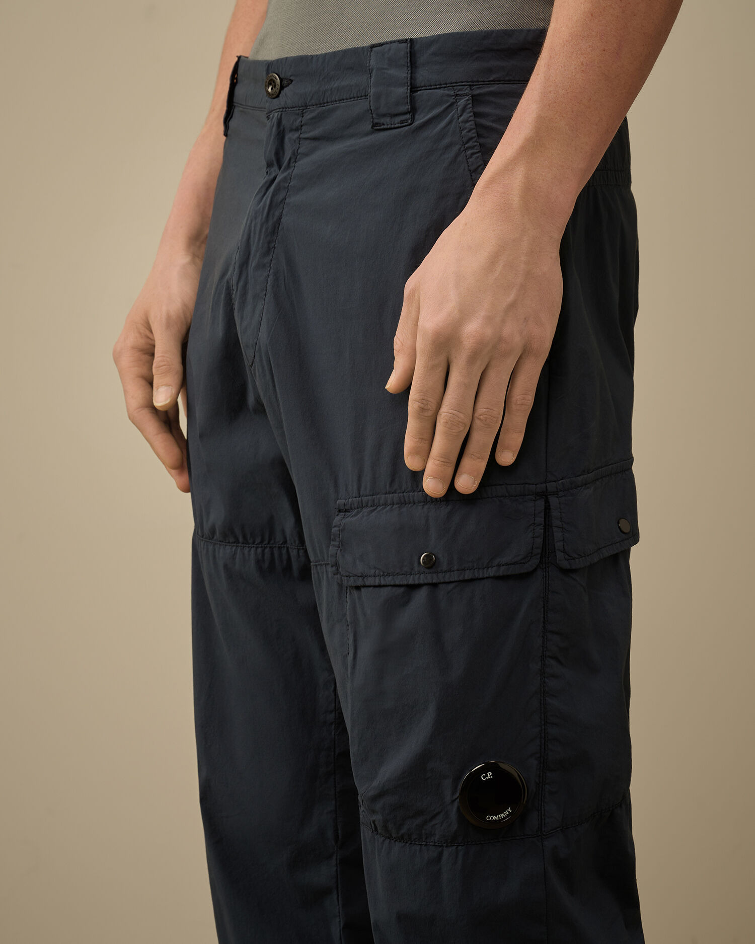 50 Fili Stretch Back Zip Loose Cargo Pants - 5
