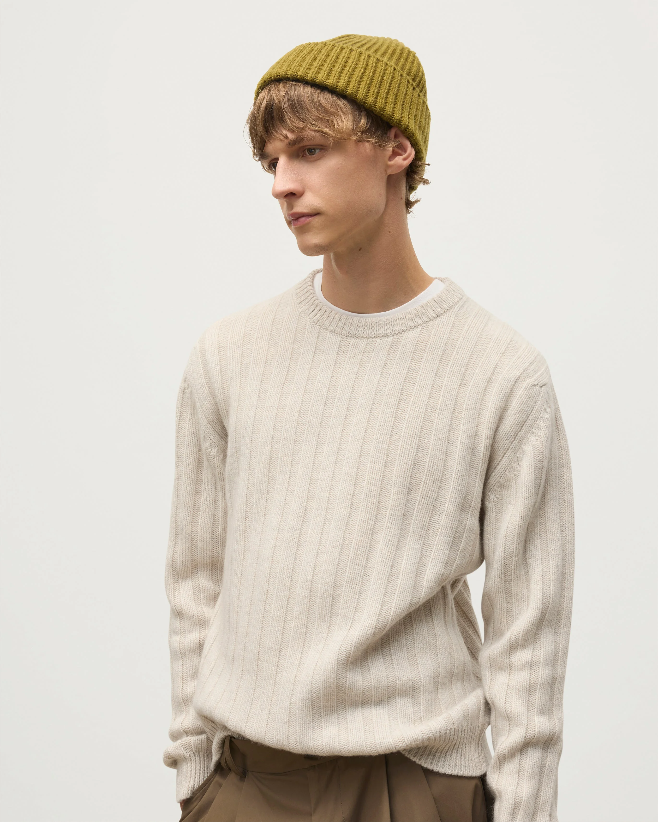 Lovat Green Cashmere Hat - 1