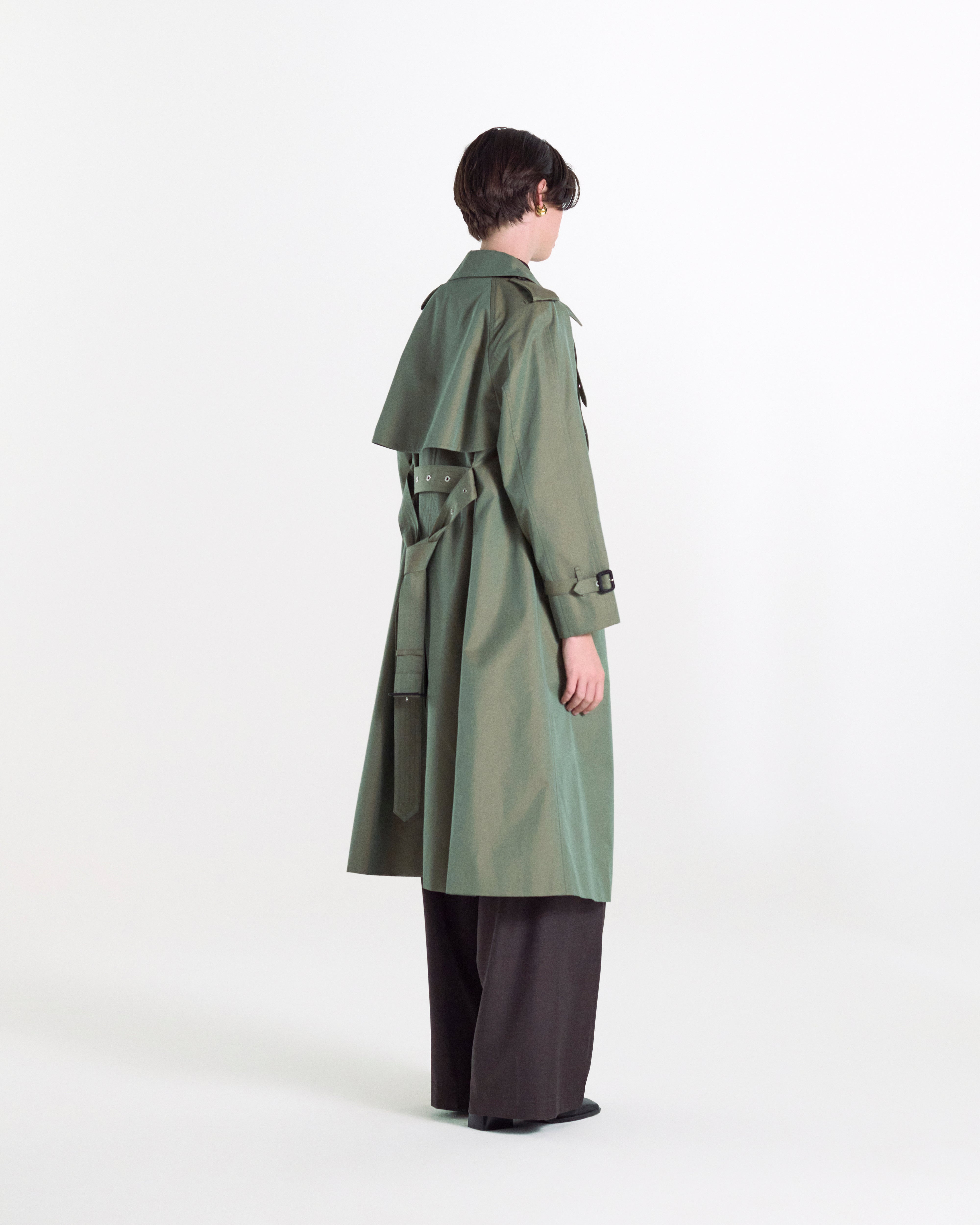 Forrest Gabardine Double Breasted Trench Coat - 4
