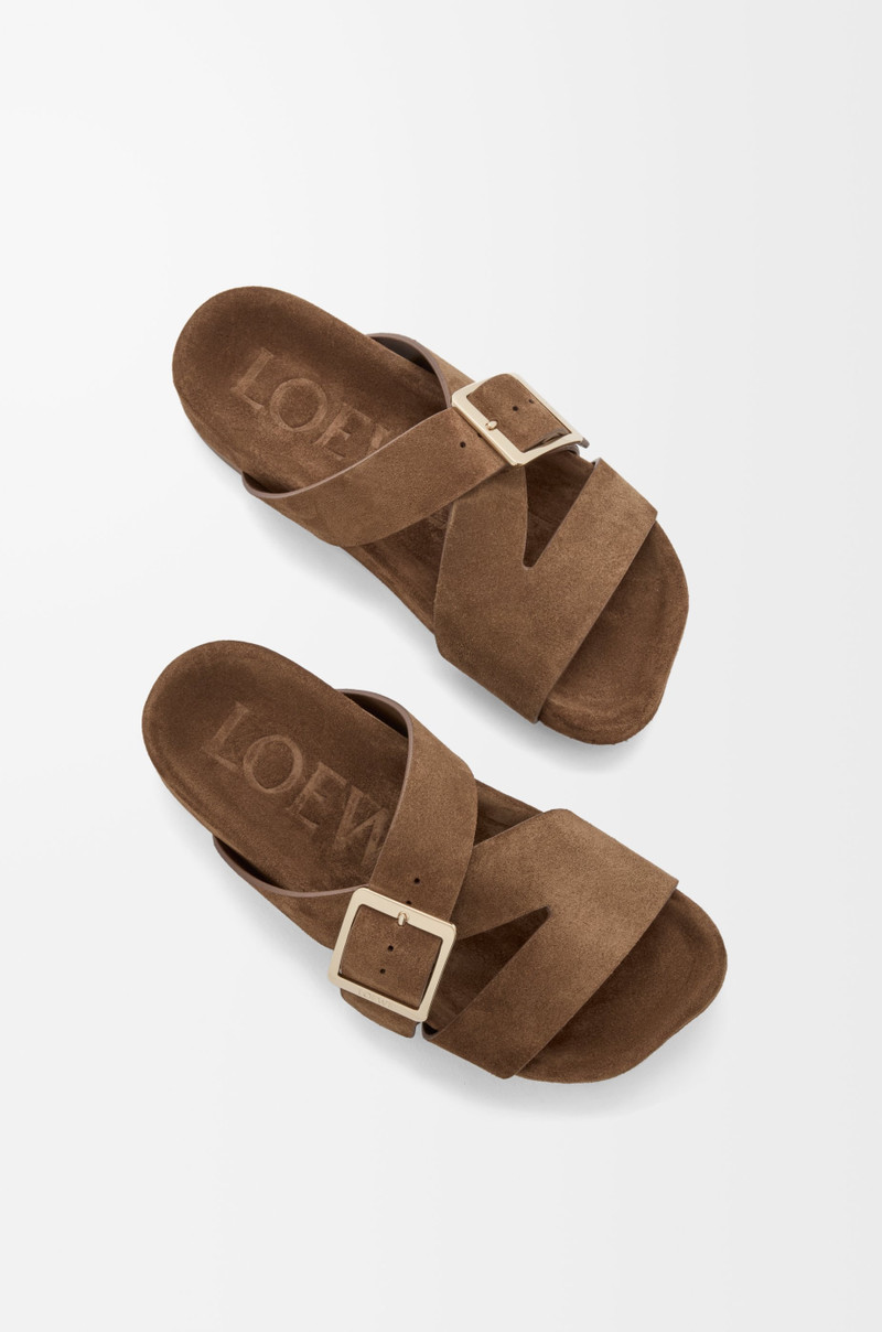 Ease Buckle slide in suede 4