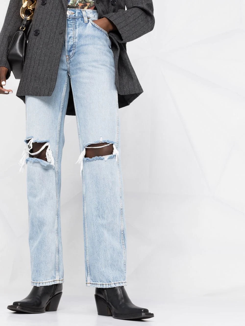 '90s high-rise loose jeans - 7