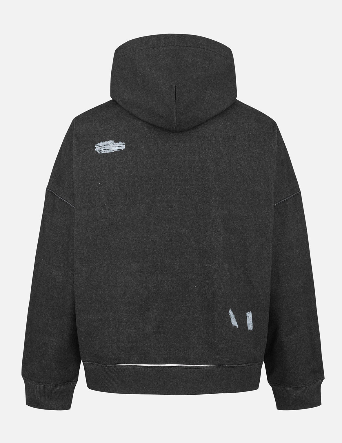Distressed Prints Oversized Hoodie - 2
