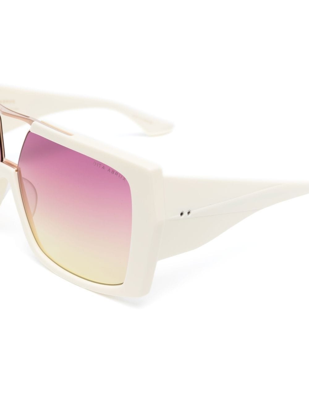 double gradient-lenses square-frame sunglasses - 5