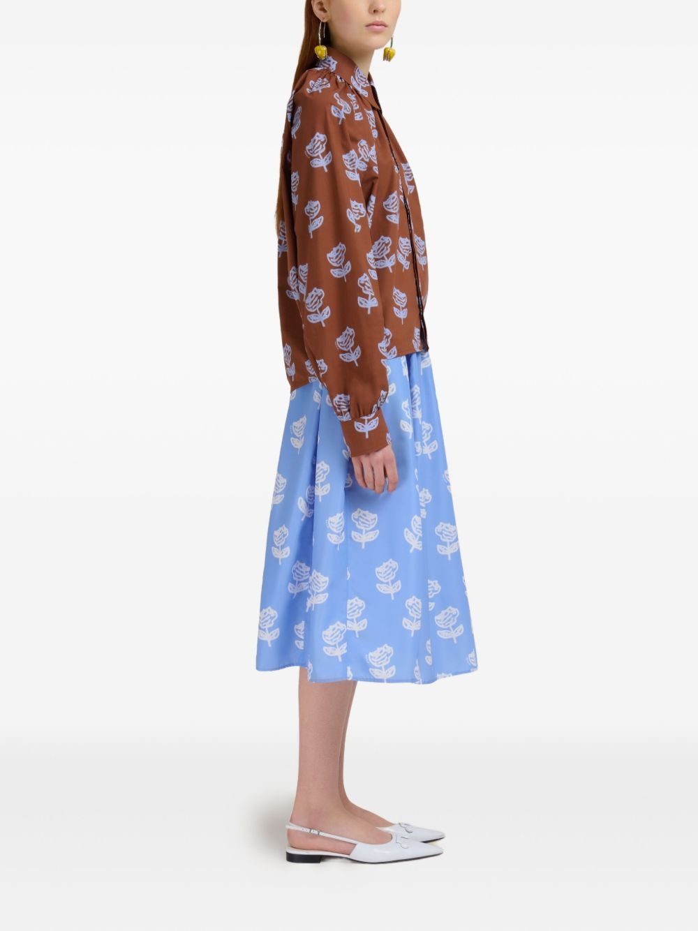 floral-print shirt - 2