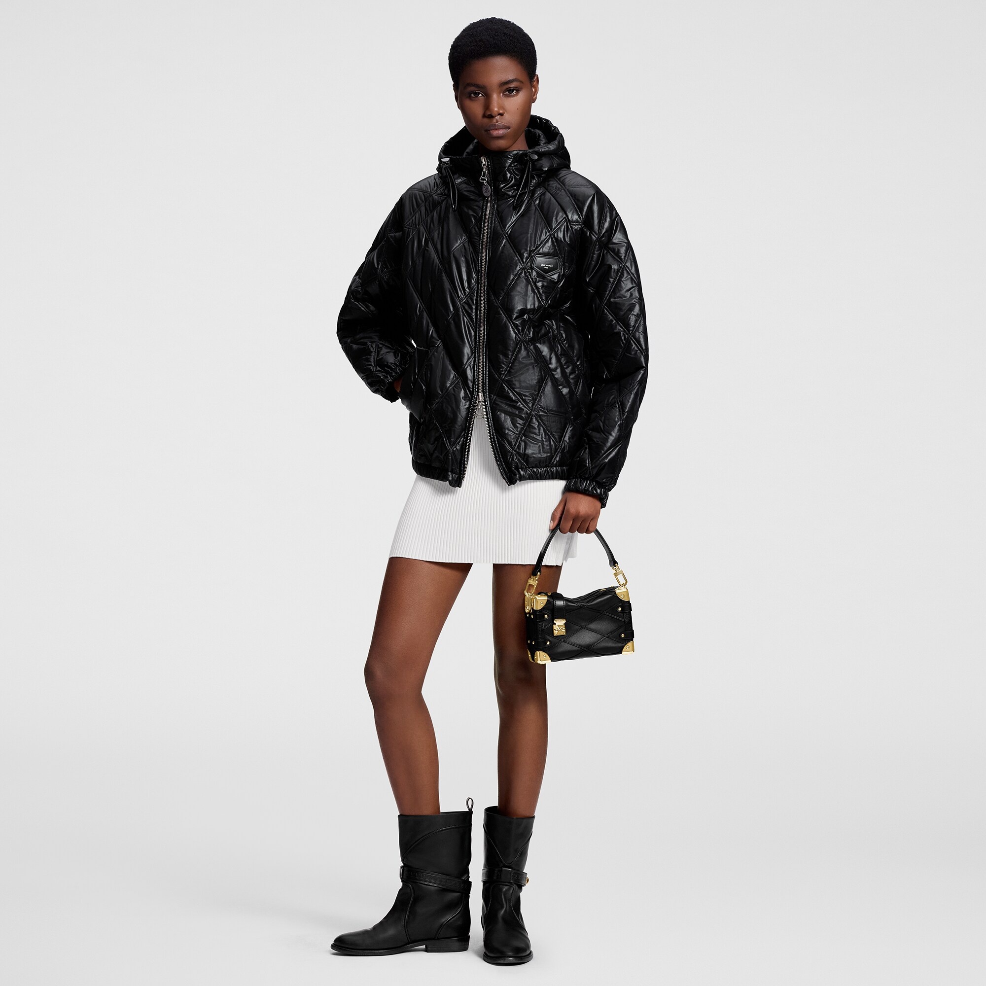 Quilted Malletage Puffer Jacket - 4