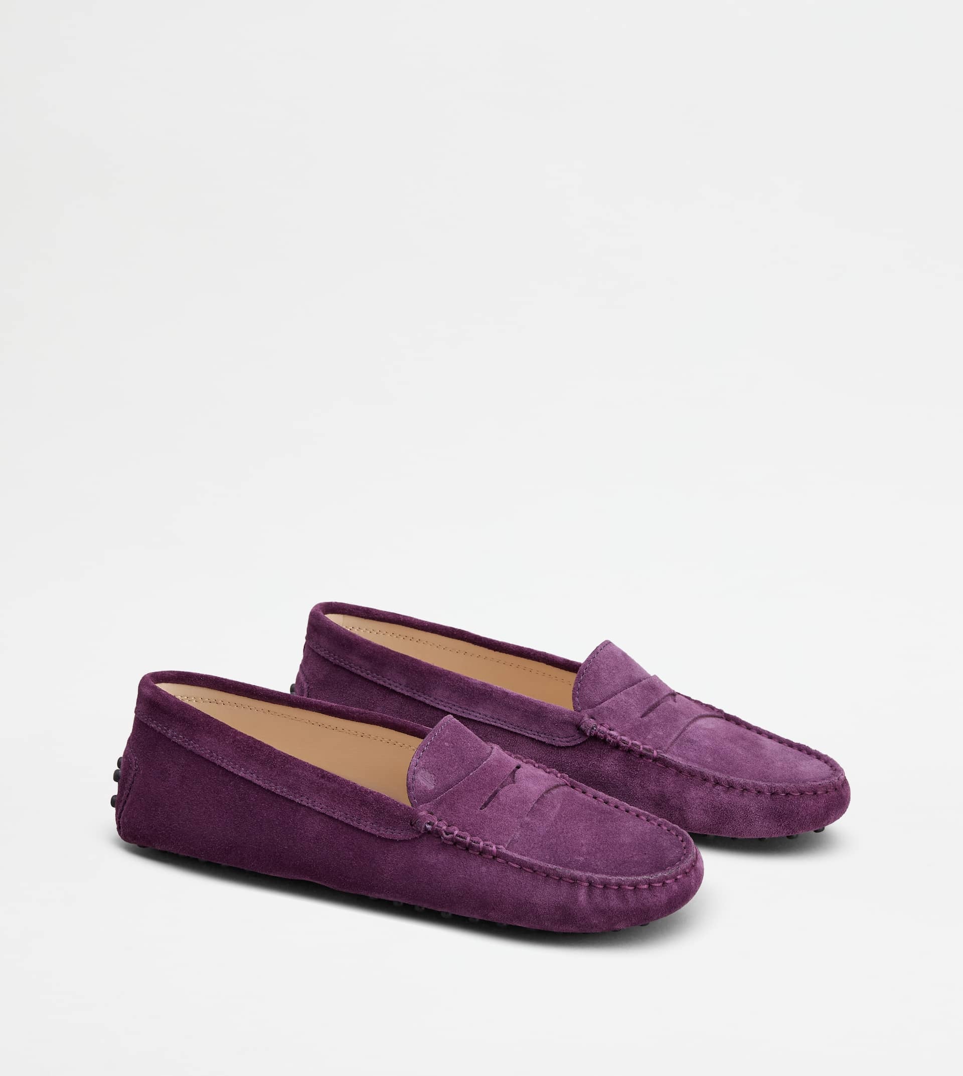 GOMMINO DRIVING SHOES IN SUEDE - VIOLET - 3