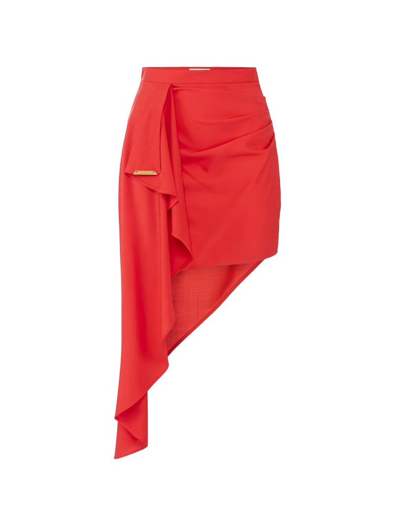 Cool asymmetric draping skirt 1