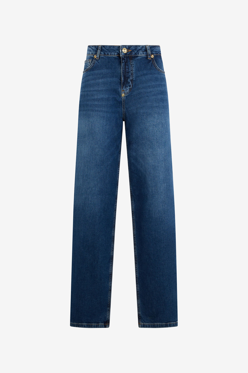 Blue Jeans Trousers with Monogram RC 1