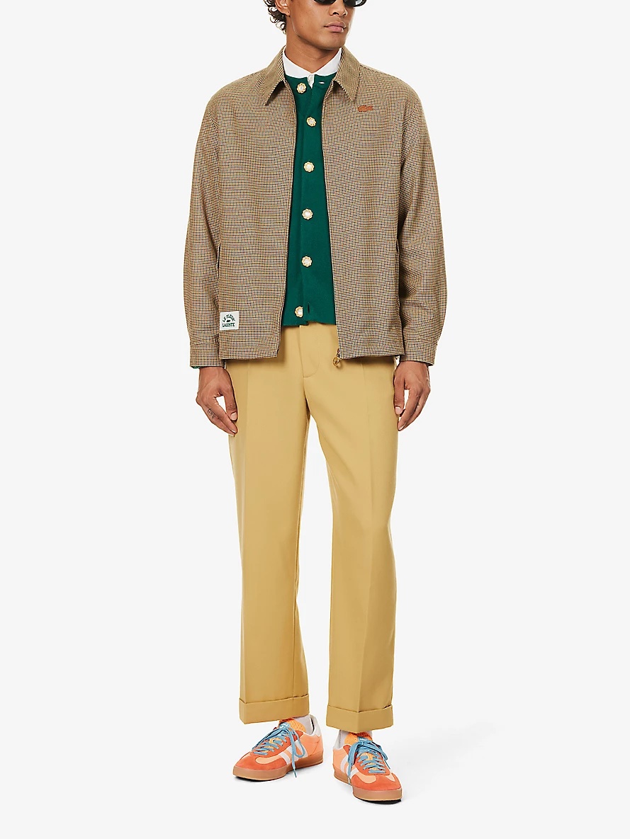 le FLEUR* x Lacoste Harrington check-print regular-fit woven jacket - 2