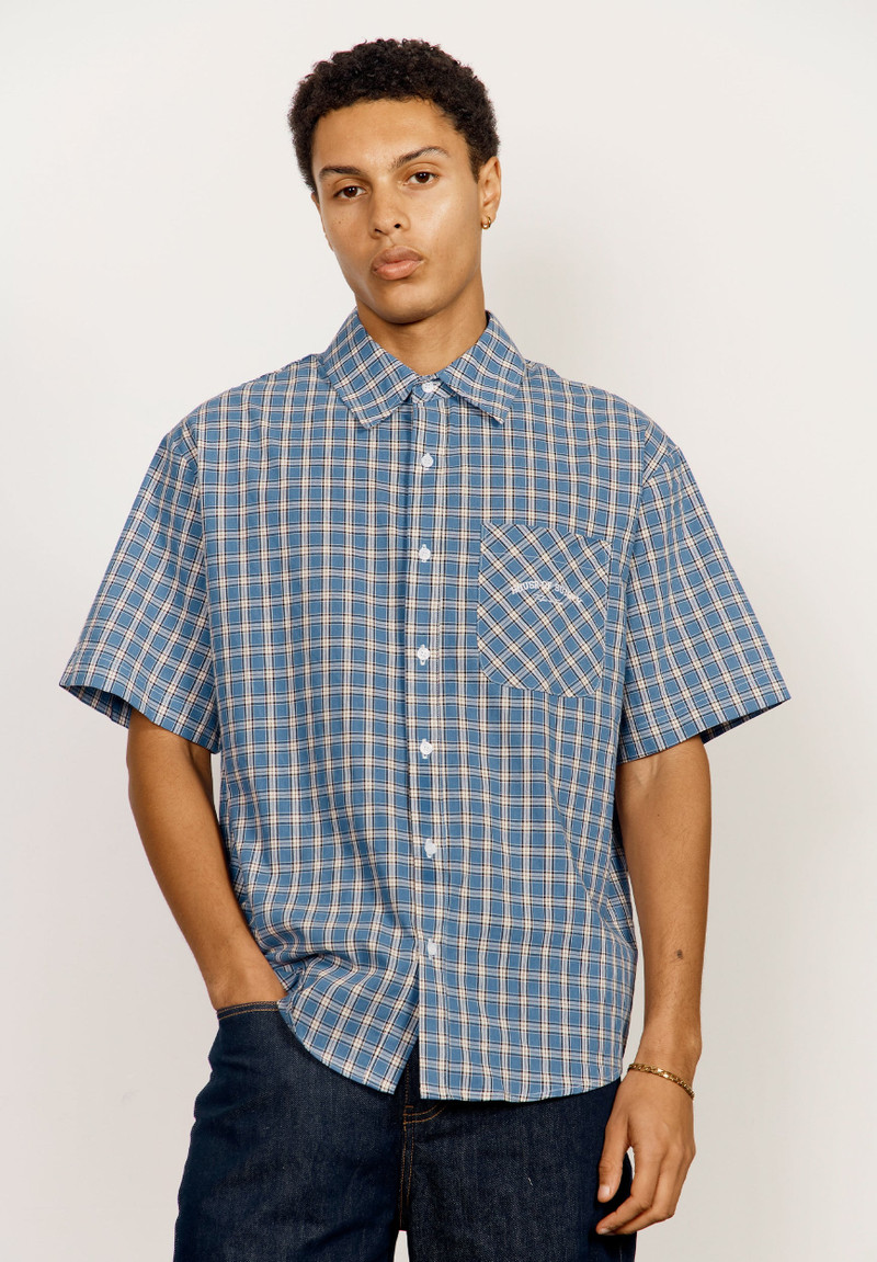 GRANDAD CHECK BUTTON DOWN 3