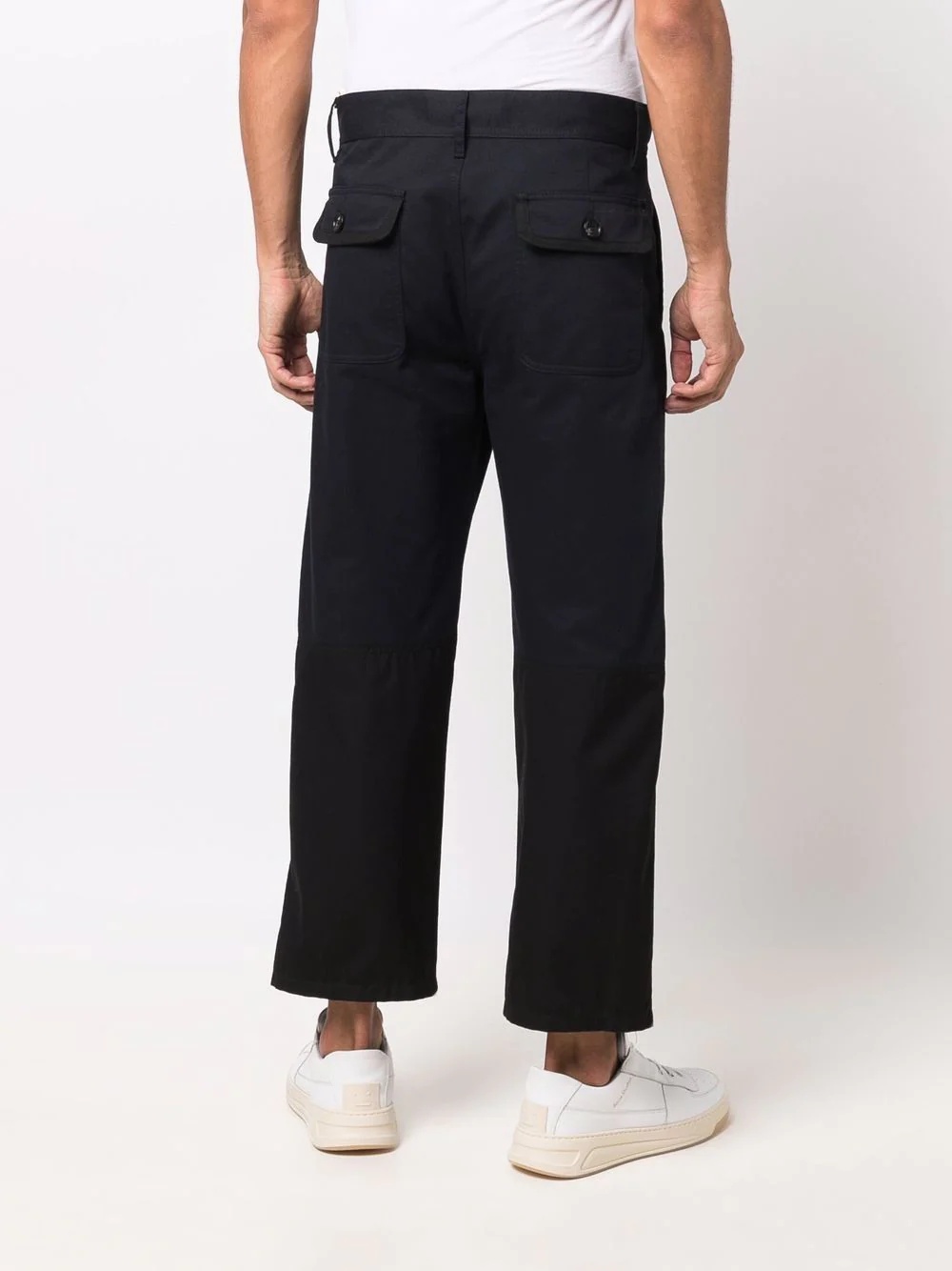 straight-leg cropped trousers - 4