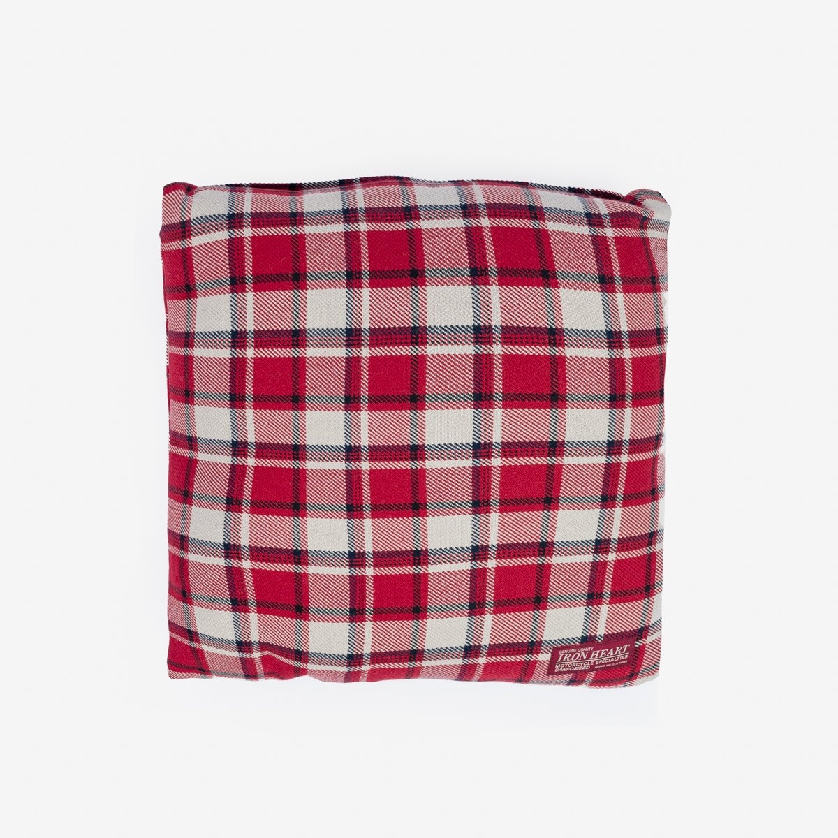 IHG-103-REDCRM Ultra Heavy Flannel Classic Check Cushion Cover - Red/Cream - 1