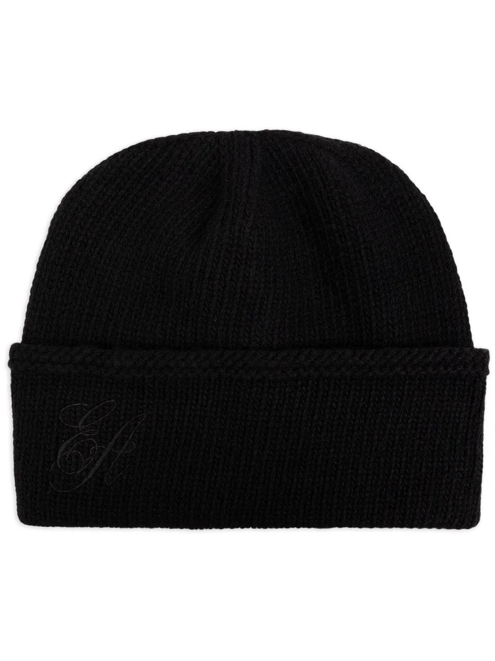 embroidered-logo wool beanie - 1