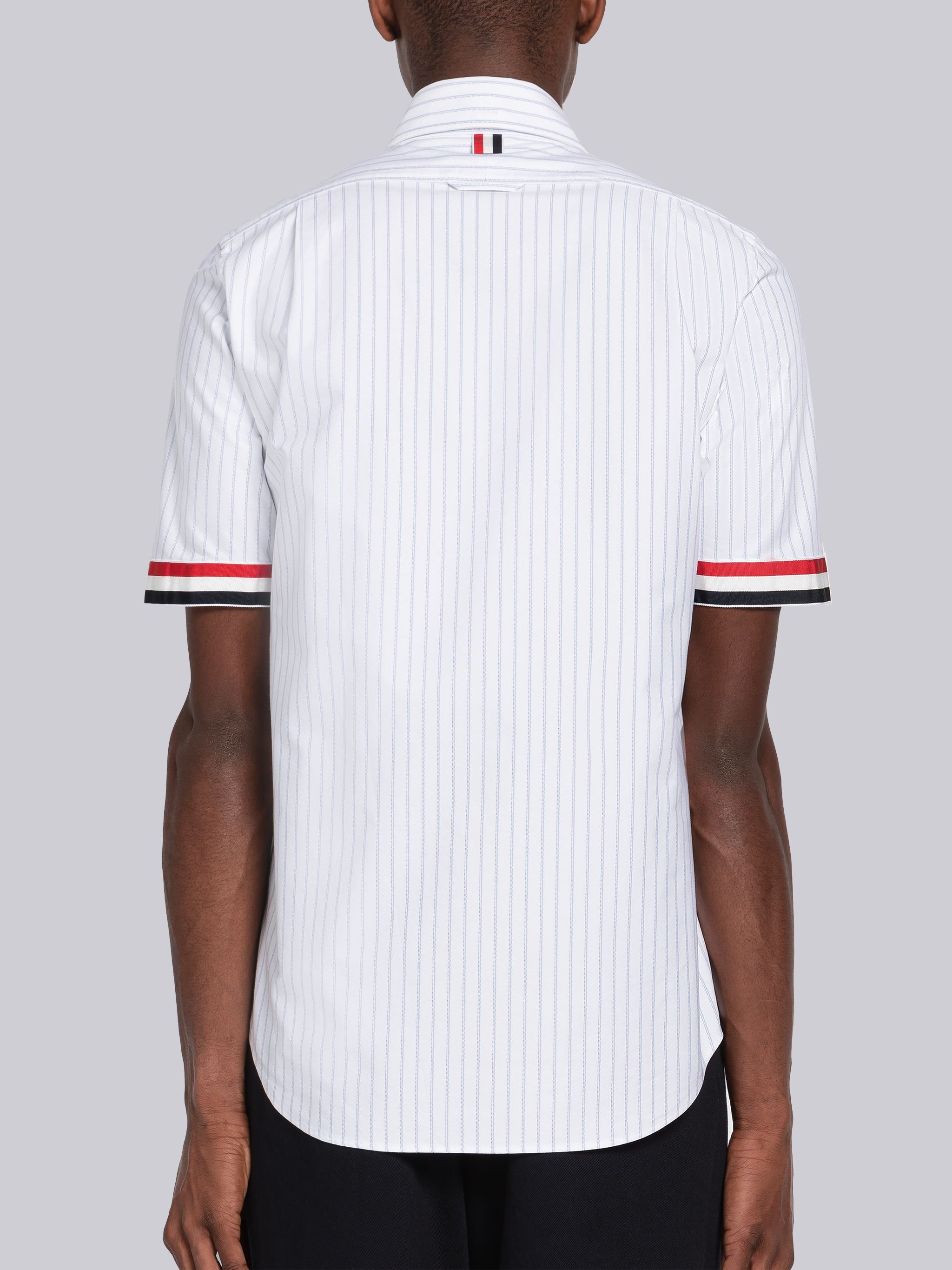 Shadow Pinstripe Oxford Short Sleeve Shirt - 4