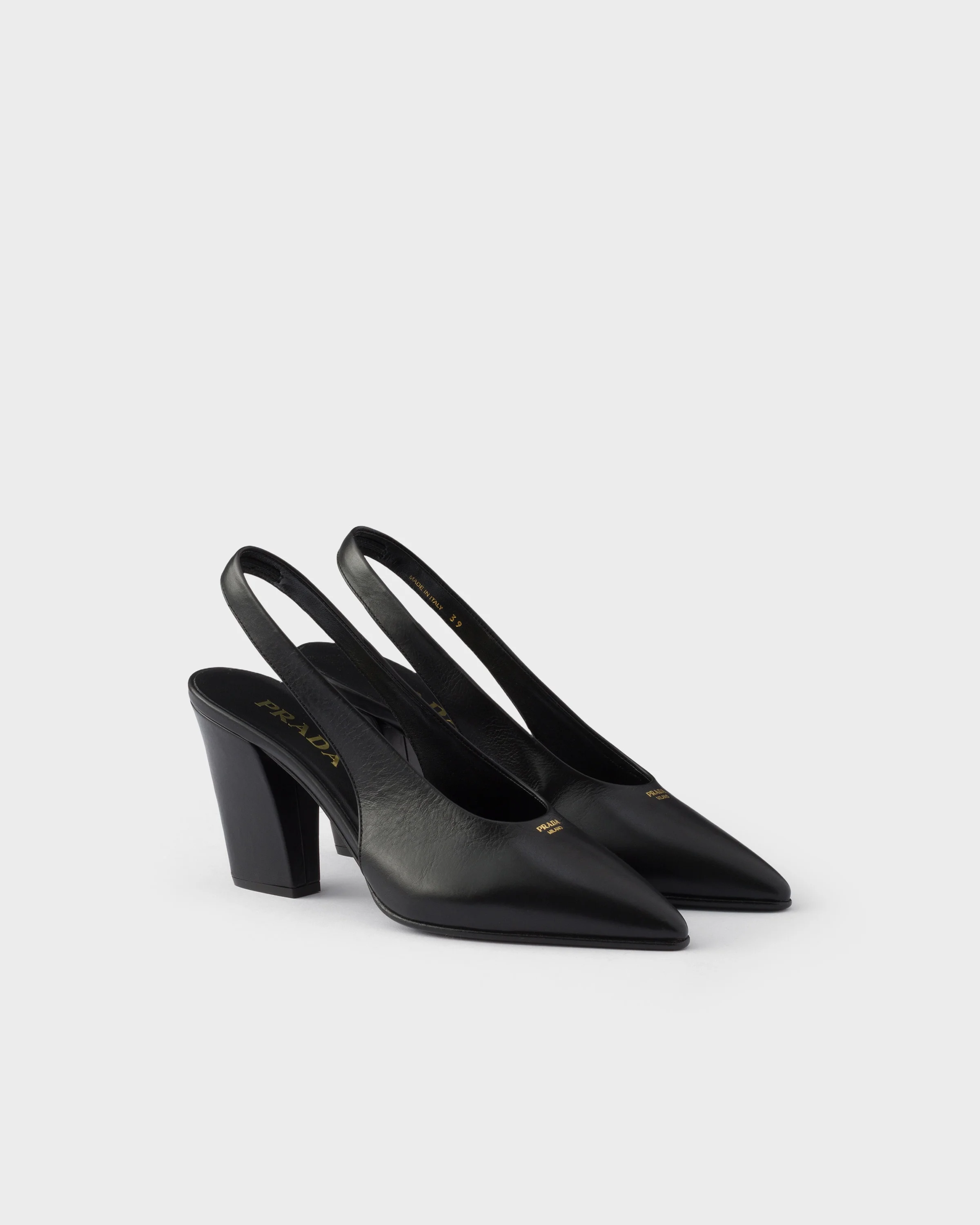 Leather slingback pumps - 1