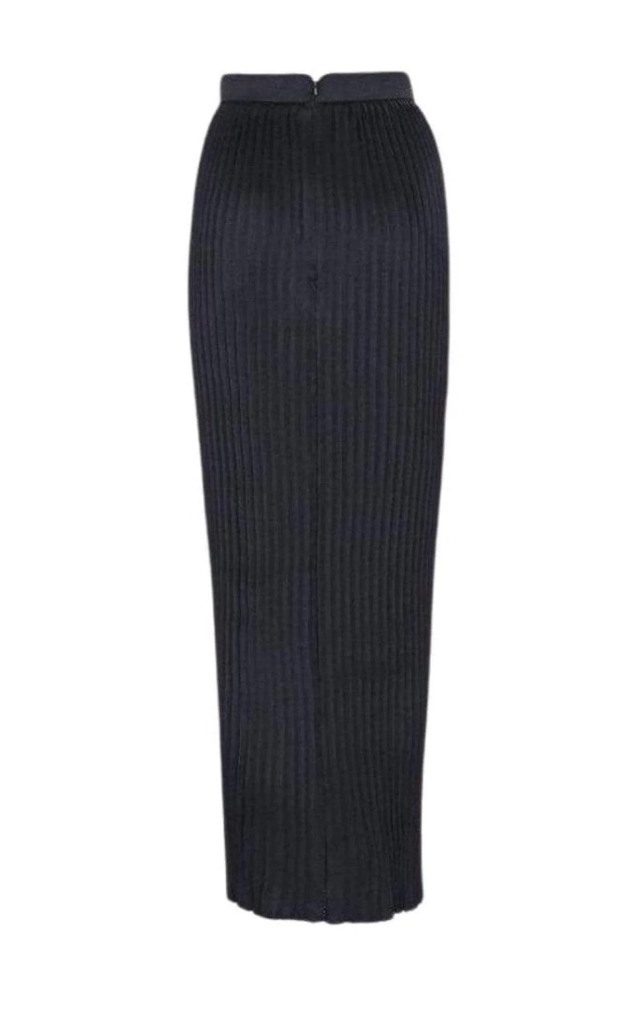 Black Pleated Maxi Skirt - 1