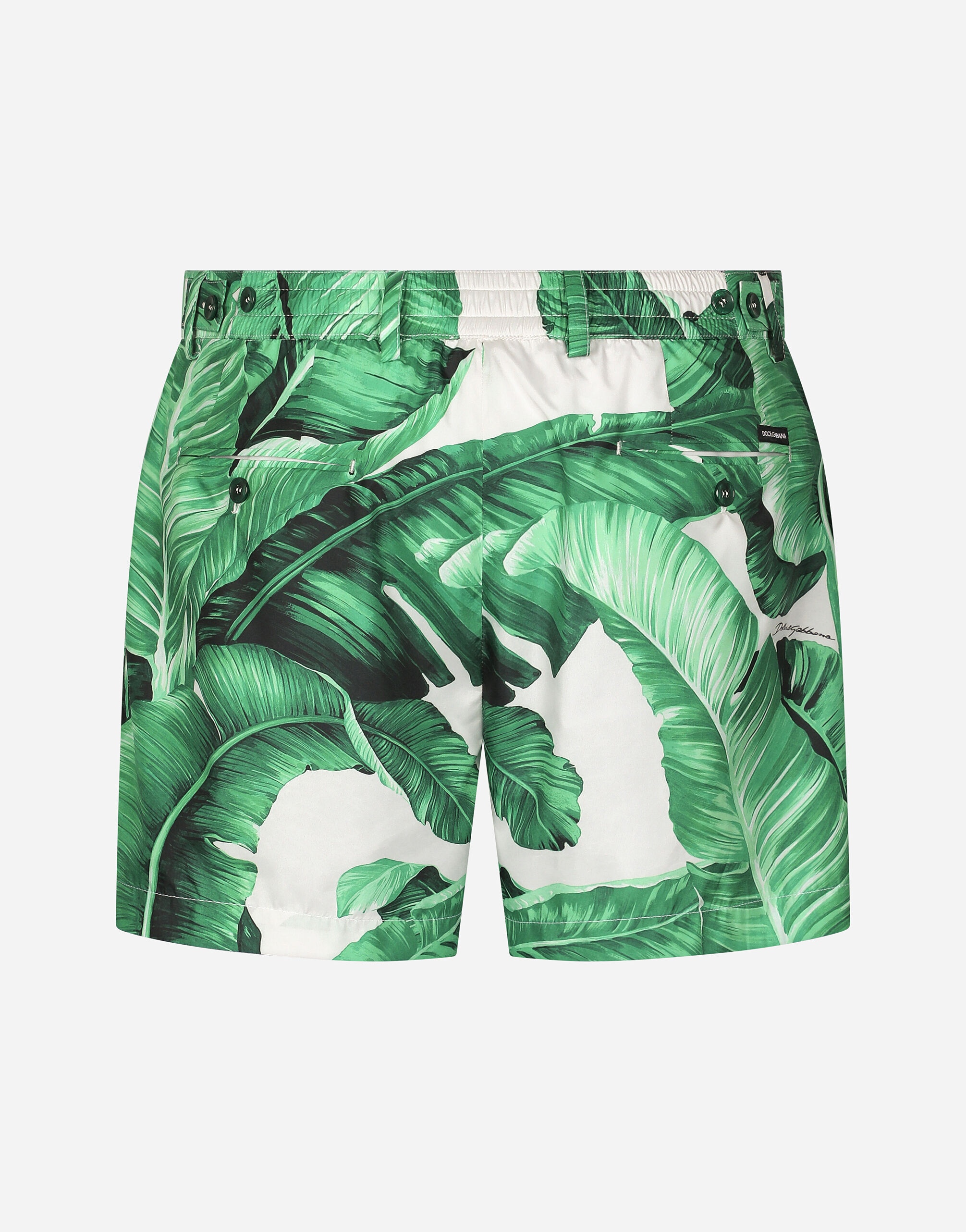 Swim shorts with banana tree print - 2
