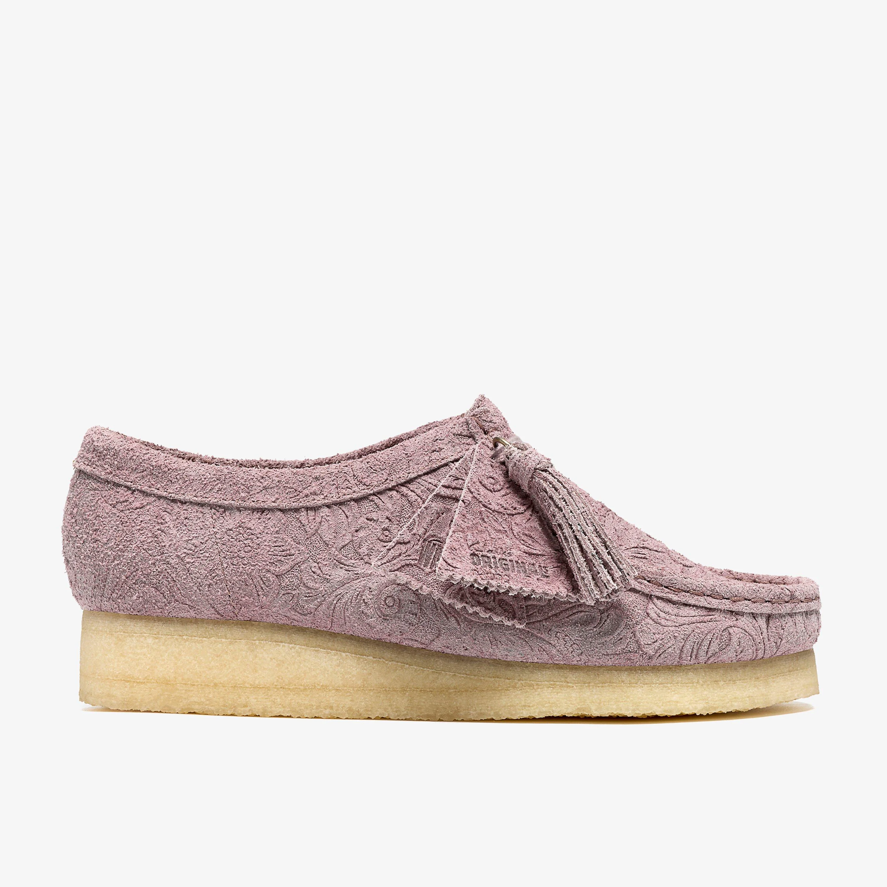 Wallabee Dusty Pink Embossed - 1