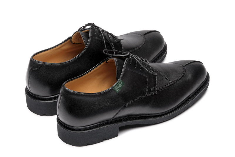 Paraboot Tournier Black Silk - Rubber Sole outlook
